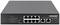 Un switch di rete con otto porte Ethernet e due porte uplink, idoneo per connessioni Gigabit e supporto Power over Ethernet.