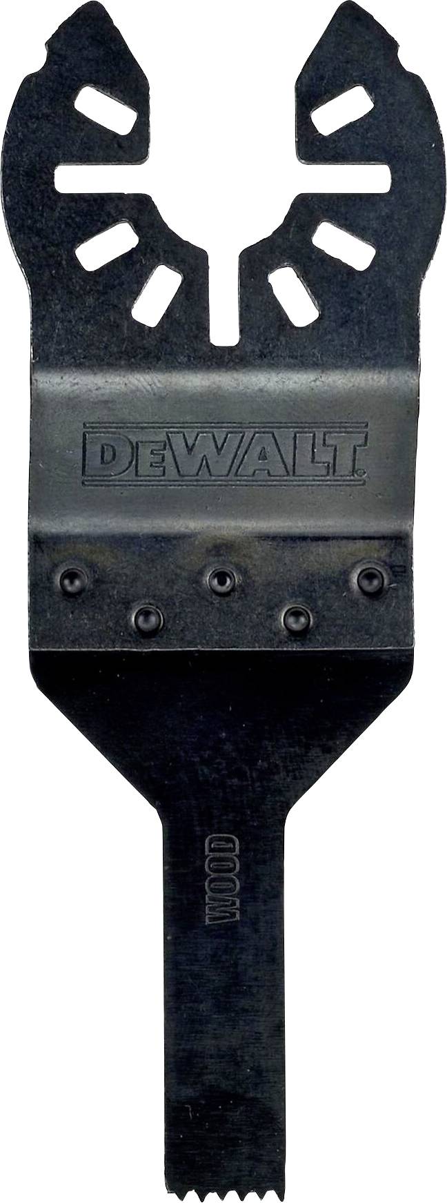 Lama di una sega recante la scritta 'DEWALT', adatto per tagli precisi.