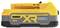 Batteria agli ioni di litio DeWalt XR per utensili da 18V, design giallo e grigio con scritta grigia 'POWER STACK'.