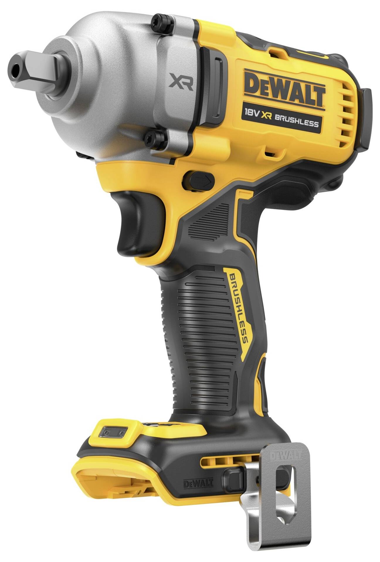 Avvitatore a percussione con involucro giallo e nero, marchio 'DEWALT' visibile. Viene comunemente utilizzato per lavori edili e fai-da-te.