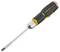 Cacciavite a croce con impugnatura ergonomica nera e dettagli gialli, con scritta 'Stanley Fatmax'.