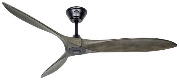 CasaFan ECO AIRSCREW 152 MS-GW Ventilatore da soffitto  28 W (Ø x A) 1520 mm x 275 mm Nero (opaco) con telecomando, Funzione invernale