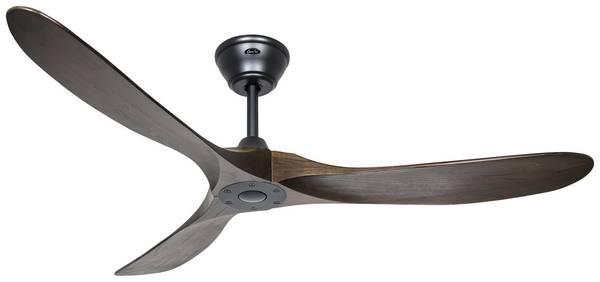 CasaFan ECO GENUINO 152 MS-NB Ventilatore da soffitto  16.6 W (Ø x A) 1520 mm x 285 mm Nero (opaco) con telecomando, Funzione invernale