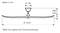 Diagramma di un ventilatore da soffitto con dimensioni: diametro 1800 mm, altezza del corpo 75 mm. Due opzioni di altezza: 290 mm e 210 mm.