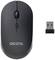 Mouse wireless con ricevitore USB accanto. Design essenziale, colore nero, adatta per computer e laptop.