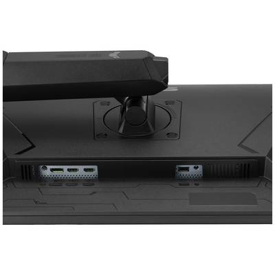 Retro di un monitor con due porte HDMI e una porta DisplayPort.