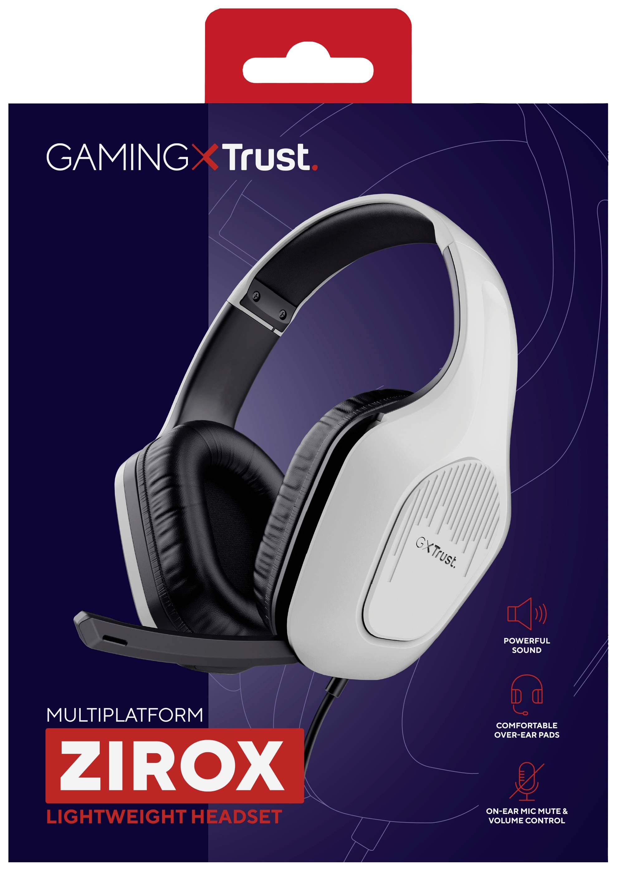 Trust GXT 415W Zirox Auricolare Cablato A Padiglione Giocare Bianco-8