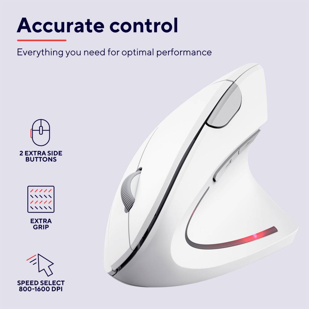 VERTO WIRELESS ERGO MOUSE WHITE-17
