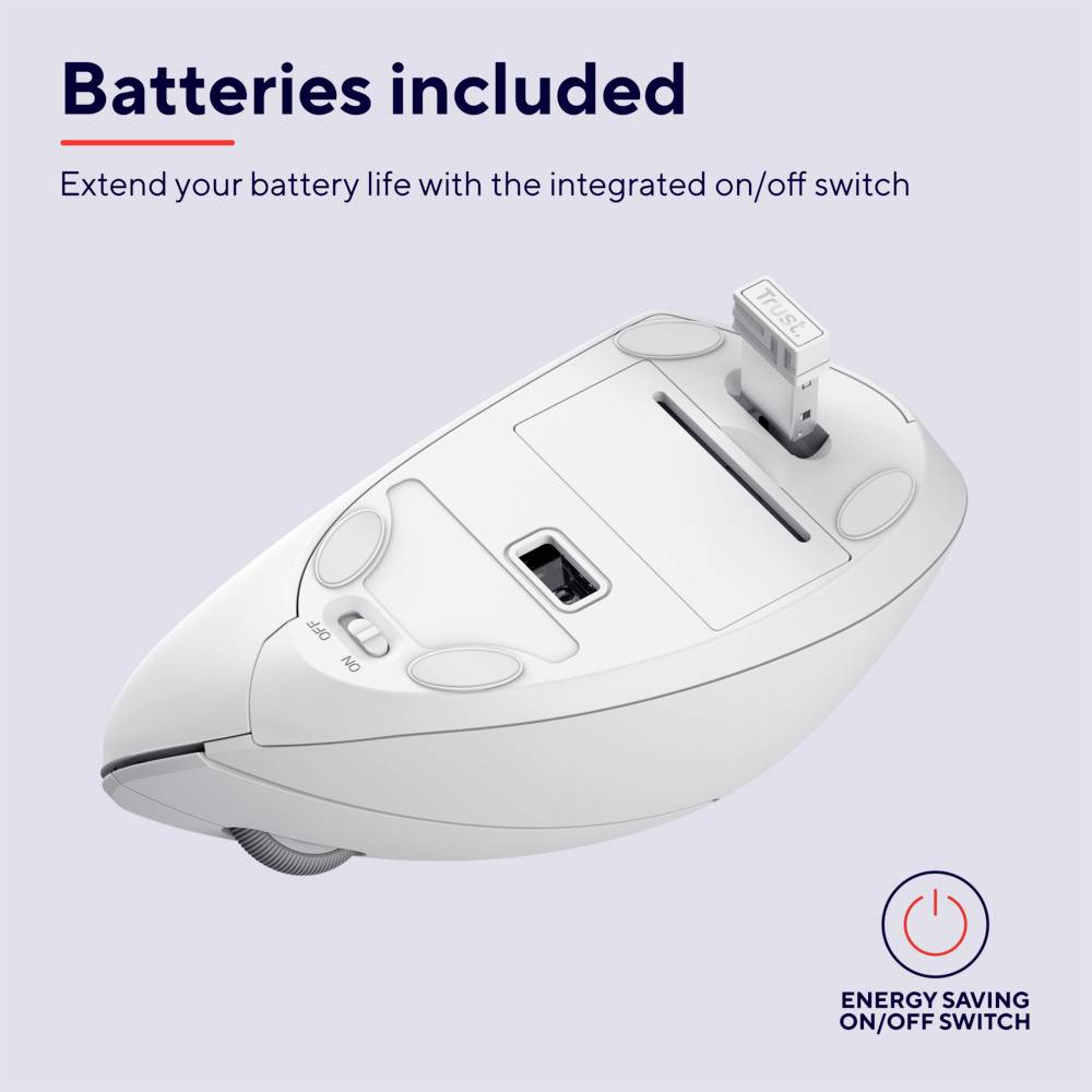 VERTO WIRELESS ERGO MOUSE WHITE-18