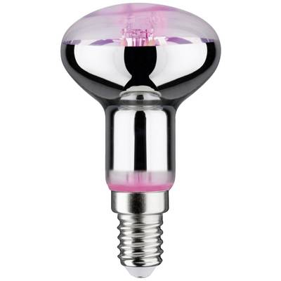 Lampadina con superficie luminosa rosa e base argentata, utilizzata per l'illuminazione decorativa.