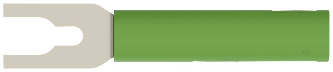 L'immagine mostra un utensile da cucina verde con una testa metallica larga e arrotondata e un manico sottile. Principalmente utilizzato per pelare frutta o verdura.