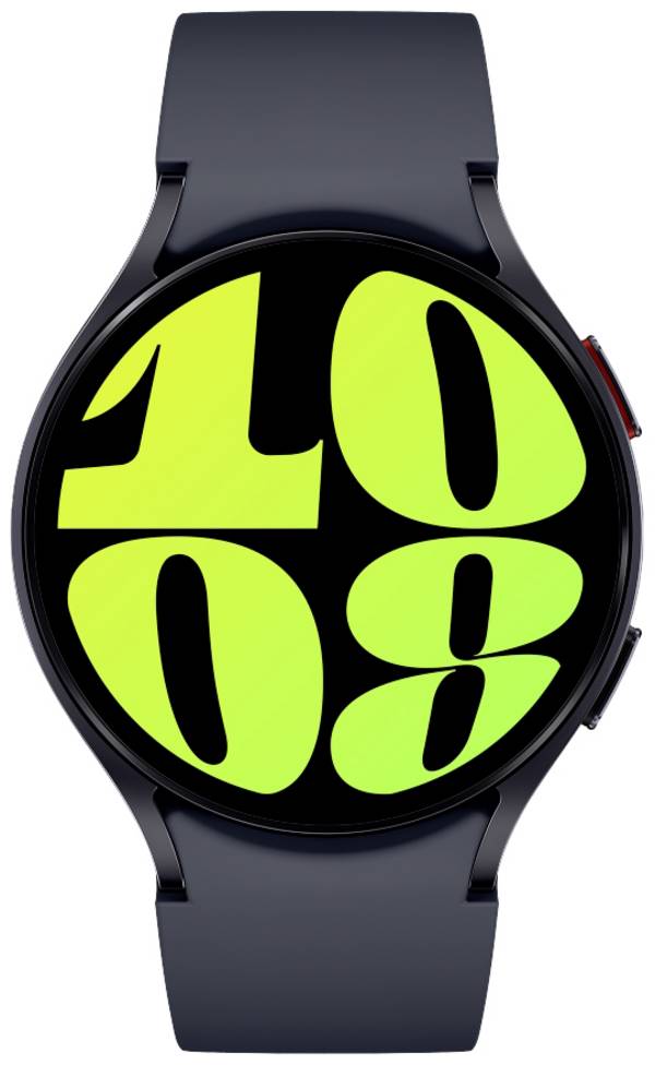 Samsung Galaxy Watch6 - 44 mm - intelligente Uhr mit Sportband - Graphit - Bandgröße: M/L - Anzeige 3.73 cm (1.5")