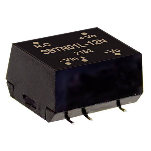 MEAN WELL SBTN01N-12N Convertitore DC/DC SMD 84 mA 1 W Num. uscite: 1 x Contenuto 1 pz.