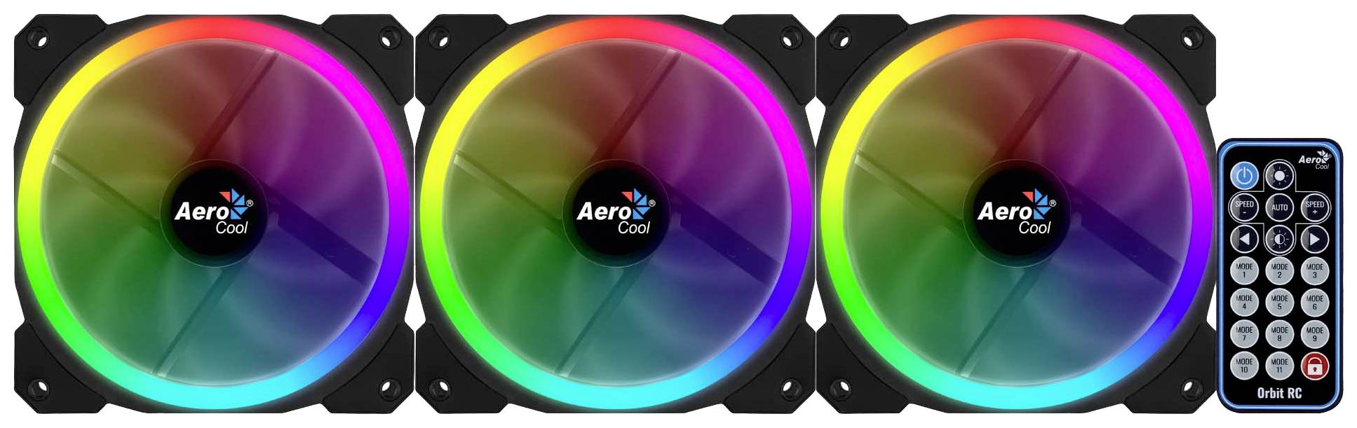 AeroCool Orbit RC Ventola per PC case Nero
