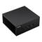 Un mini PC nero di Asus con diverse porte USB e fessure di ventilazione.