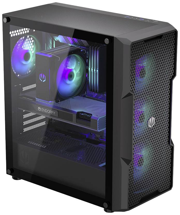 endorfy Regnum 400 ARGB Midi-Tower PC Case Nero 4 ventole LED pre-montate, finestra laterale, filtro per la polvere-29