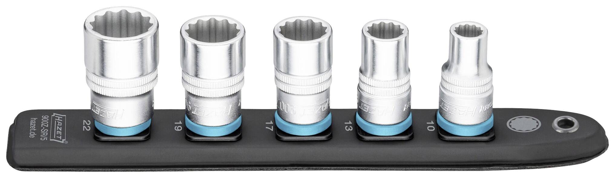 Hazet 900Z-SR/5 Doppio esagono esterno Striscia di connessione 12.5 mm 1/2" 5 parti Quadrata , 1/2" (12.5 mm)