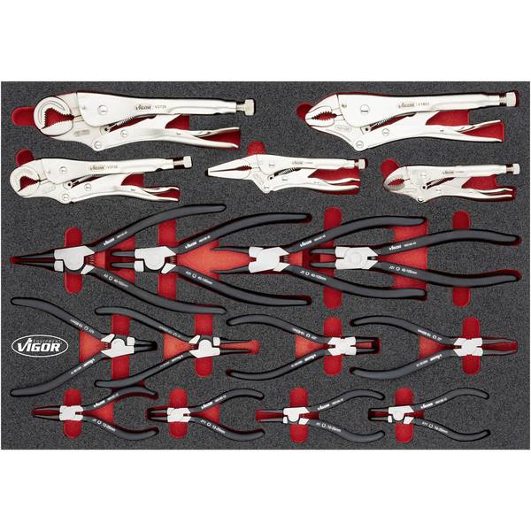 Vigor V6816N  Kit pinze 17 parti