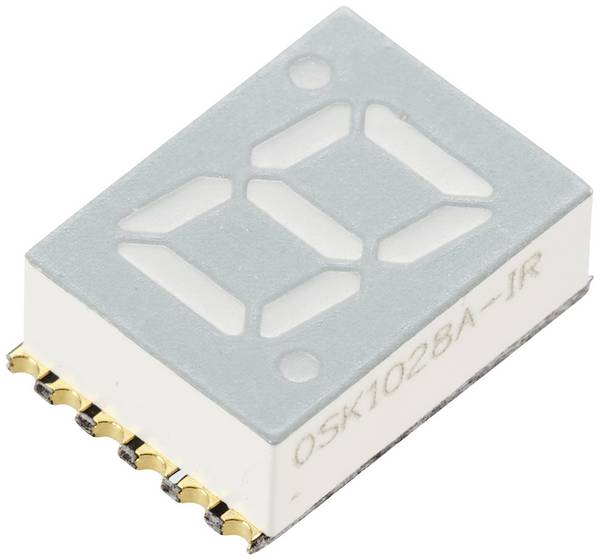 TRU COMPONENTS  LED SMD   Giallo 6 mcd    Display a cifra singola