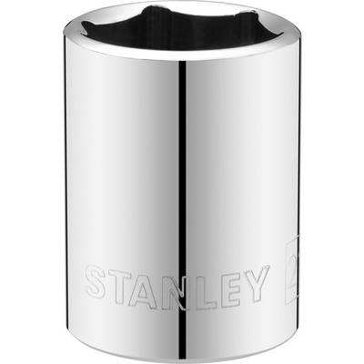 Una chiave inglese d'argento con la scritta 'Stanley'. Superficie lucida, adatta per applicazioni meccaniche.