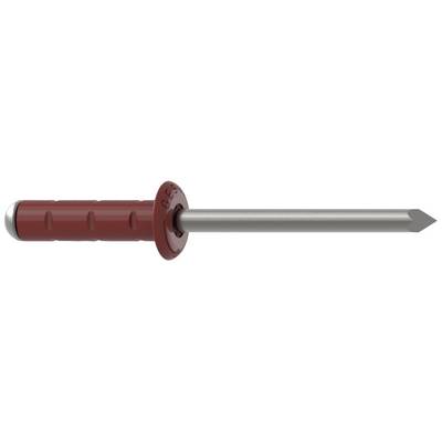 Confezione Da 100 Rivetti Ciechi 4,8 X 8 Mm, Testa A Cupola Aperta, DIN 7337, Rivetti In Alluminio E Mandrino In Acciaio, Rivetti Pop (100, 4,8 X 8 Mm