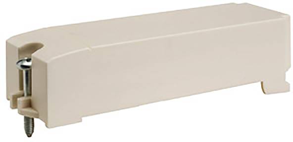 Blocco di plastica Beigeer con vite inserita lateralmente.