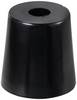 TRU COMPONENTS TC-11654340 Piedino di fissaggio a vite, rotondo Nero (L x A) 50 mm x 50 mm 1 pz.
