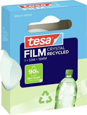 tesa ECO & CRYSTAL 59034-00000-00 Nastro adesivo tesafilm Tesafilm ® Eco & Crystal Trasparente (L x L) 33 m x 19 mm 1 pz.