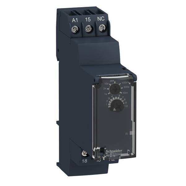 Schneider Electric RE22R1KMR RE22R1KMR Timer ritardo Monofunzionale 1 pz. Intervallo di tempo: 0.05 s - 10 min 1 scambio