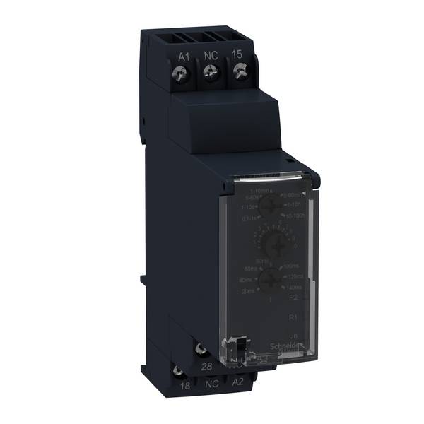 Schneider Electric RE22R1QMQ RE22R1QMQ Relè temporizzato 1 pz. Intervallo di tempo: 0.1 s - 100 h 1 scambio