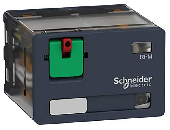 Interruttore automatico compatto di Schneider Electric con interruttore verde, adatto per applicazioni industriali.