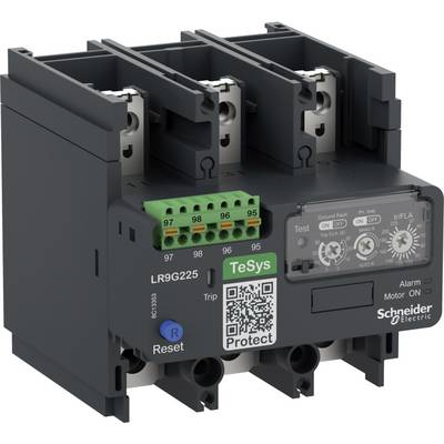 'Schneider Electric TeSys Contattore, Modello LR9G225. Contiene pulsanti di controllo, connessioni ed etichette. Utilizzato nei comandi motore.'