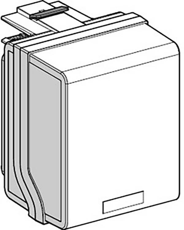 Schneider Electric KSB32CF5 Adattatore di uscita KS, 32 a, 3 L+N+PE, per fusibili 10 x 38 mm Accessori di distribuzione di piccole dimensioni Bianco 1 pz.