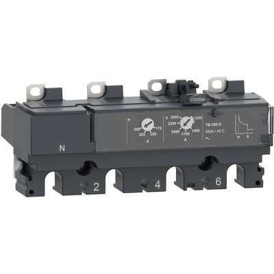 Interruttore elettrico con etichette: corrente (A) da 225 a 2500, marcatura fase 'N', numerazione '2', '4', '6'.