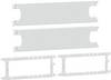 Schneider Electric LVS03410 PrismaSeT-P, piastra di montaggio, 5x Compact NSXm160 a 3 poli/4x Compact NSXm160 a 4 poli, verticale, larghezza=650 mm, altezza=8Modules Piastra di montaggio 1 pz.