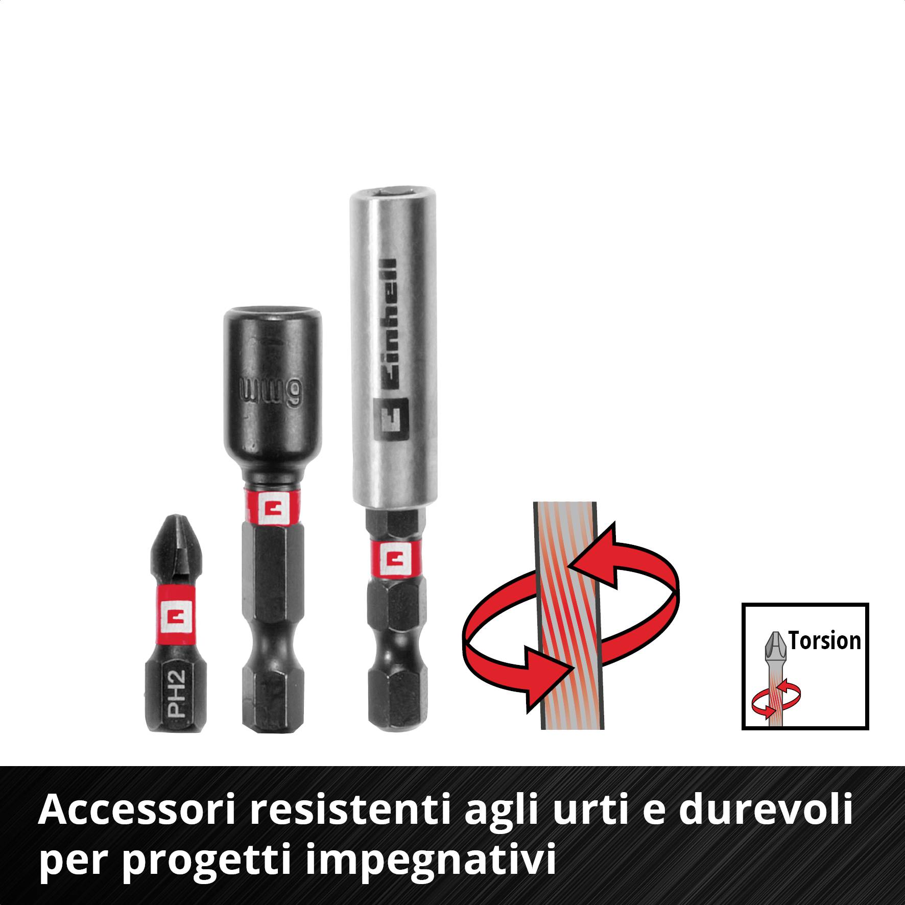 Accessorio utensile resistente e durevole: bit Torx, inserto per cacciavite e funzione di torsione, per progetti impegnativi.