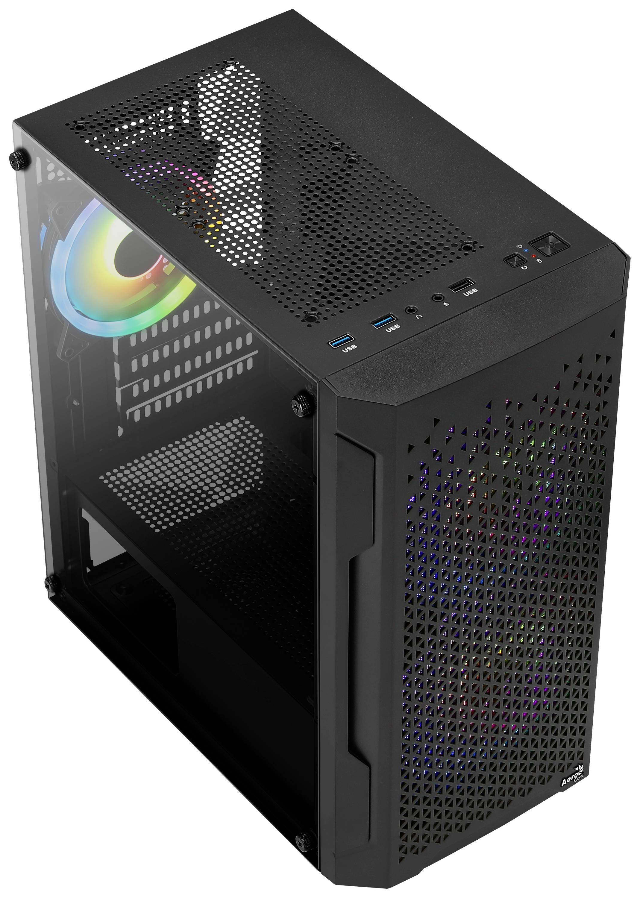 Aerocool Trinity Mini Mini Tower Nero (AeroCool Trinity V2 Mini Tower PC Case --5