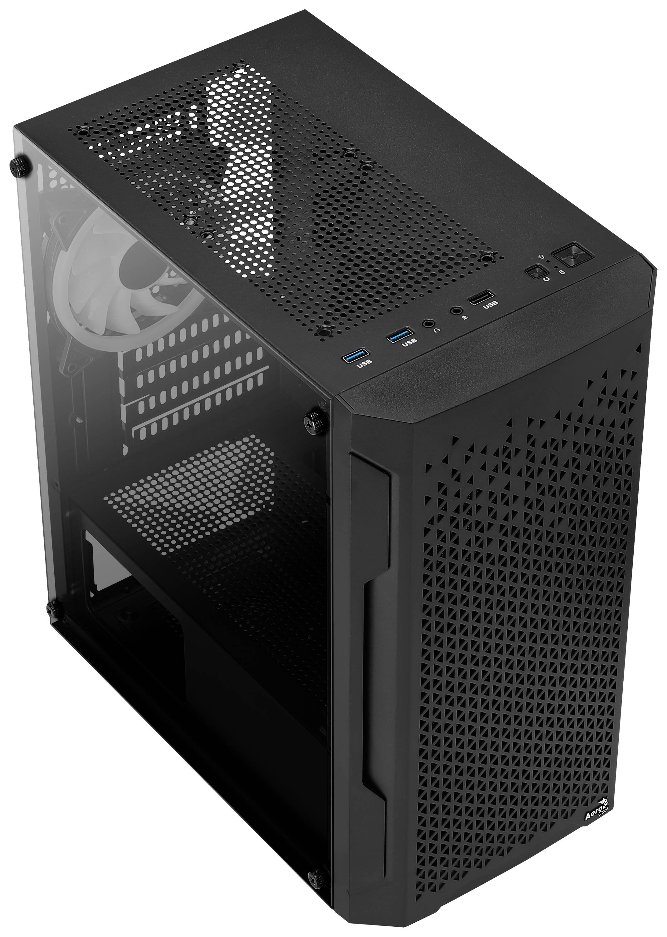 Aerocool Trinity Mini Mini Tower Nero (AeroCool Trinity V2 Mini Tower PC Case --7