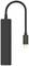 Un hub USB-C nero con più porte, adatto per collegare dispositivi periferici a un laptop o tablet.