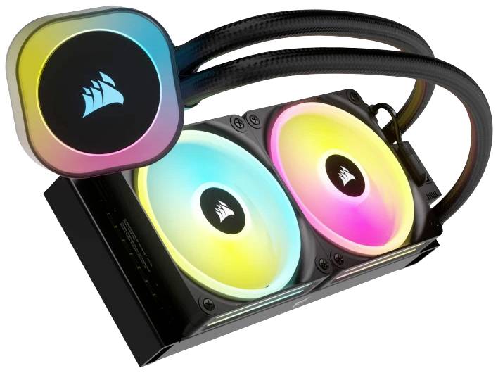 CORSAIR DISSIPATORE ICUE LINK H100I RGB AIO, 240MM RADIATOR, LIQUID CPU COOLER-5