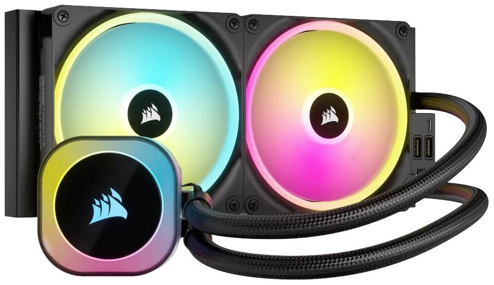 Corsair H115I Processore Kit di raffreddamento a liquido 14 cm Nero (Corsair iCue Link H115i 280mm RGB Liqu)-0