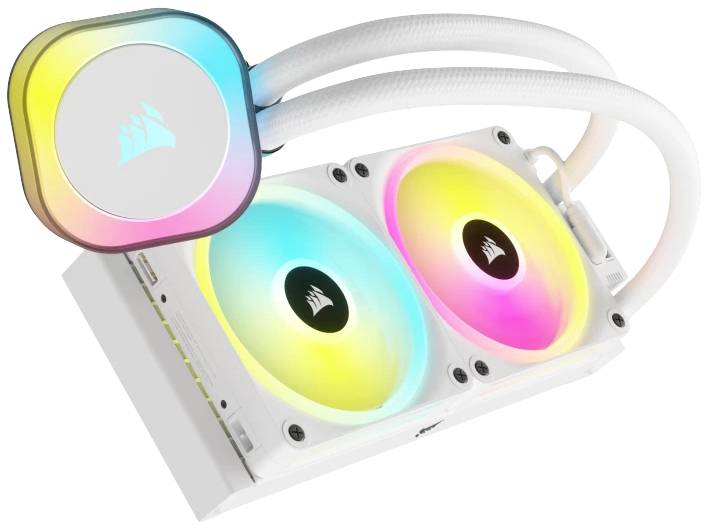 Corsair H100I Processore Raffreddatore ibrido 12 cm Bianco (Corsair iCUE Link H100i RGB Liquid CPU)-5