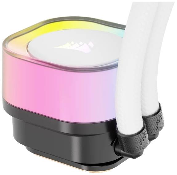 Corsair H100I Processore Raffreddatore ibrido 12 cm Bianco (Corsair iCUE Link H100i RGB Liquid CPU)-7