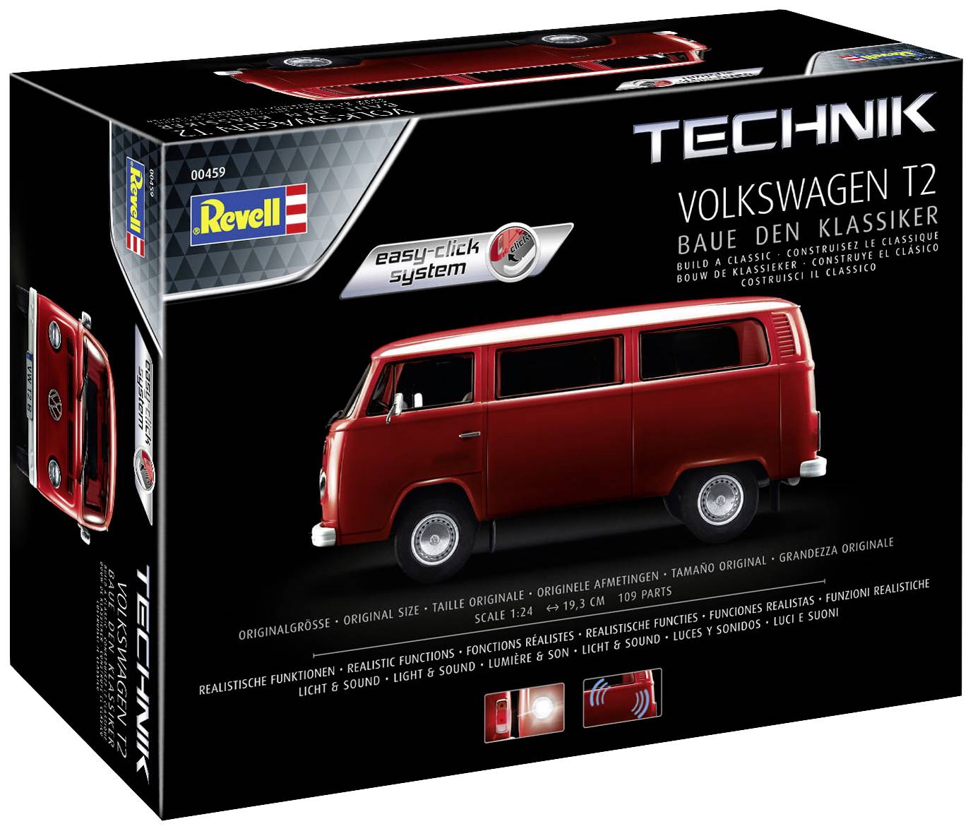 Acquista Automodello in kit da costruire Revell 00459 Volkswagen T2 -  Technik - Easy Click System 1:24 da Conrad