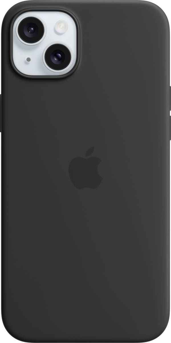Apple Silicon Case MagSafe Backcover per cellulare Apple iPhone 15 Plus Nero Carica induttiva, Anti urti MT103ZM/A