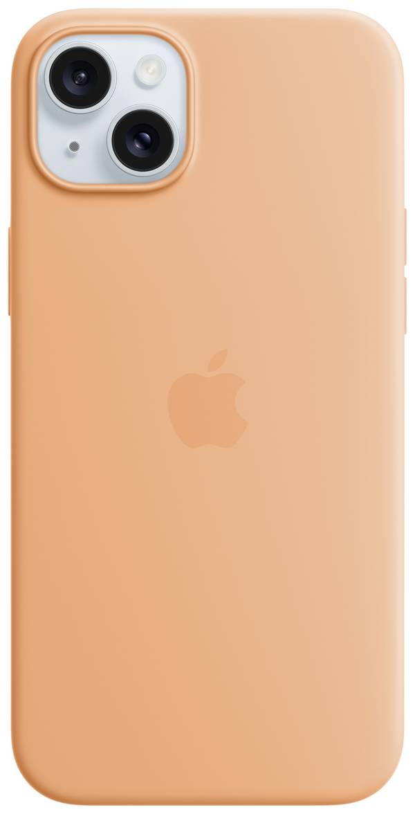 Apple Silicon Case MagSafe Backcover per cellulare Apple iPhone 15 Plus Arancione sorbetto Carica induttiva, Anti urti MT173ZM/A