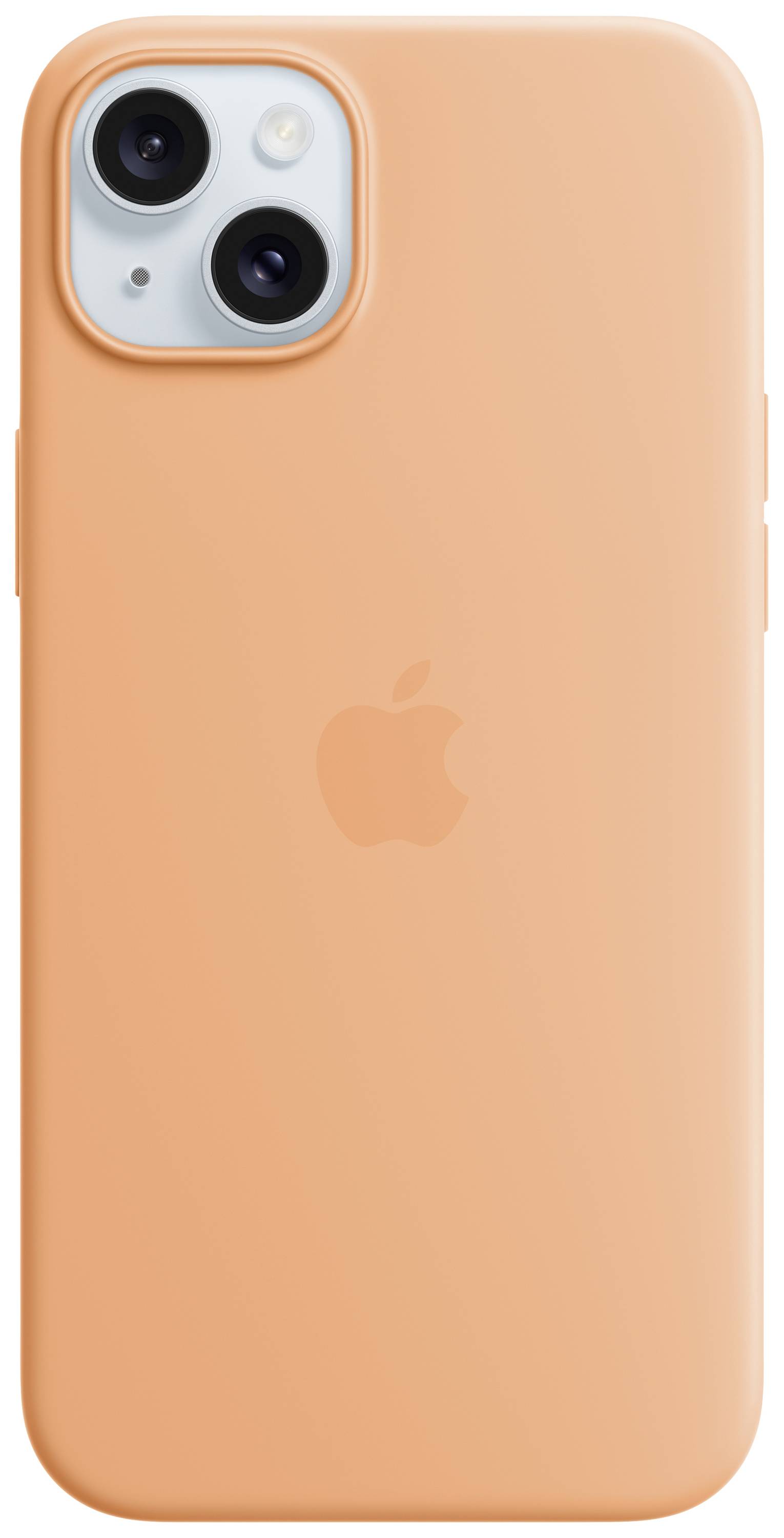 Apple Silicon Case MagSafe Backcover per cellulare Apple iPhone 15 Plus Arancione sorbetto Carica induttiva, Anti urti M-0