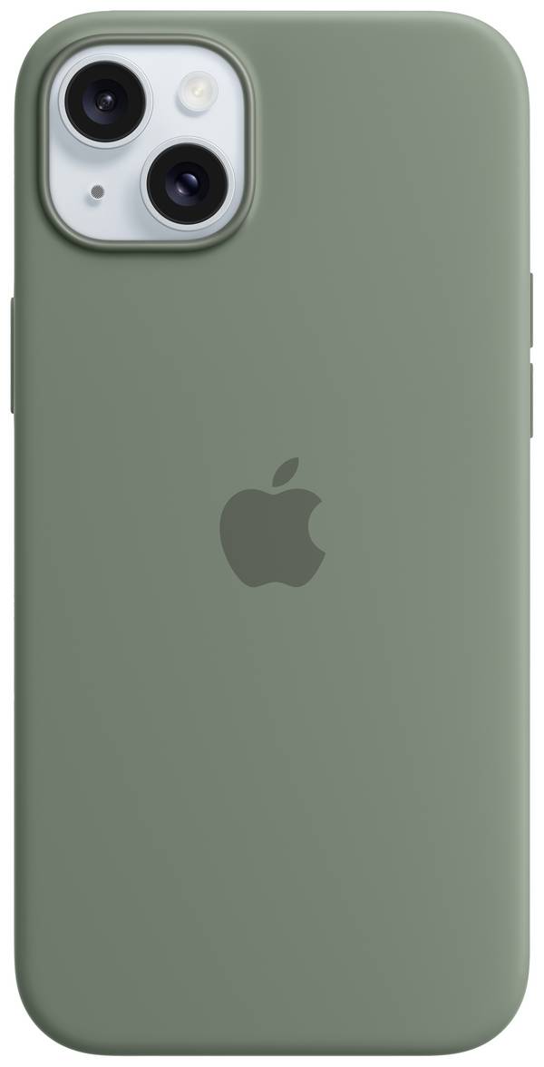 Apple Silicon Case MagSafe Backcover per cellulare Apple iPhone 15 Plus Cipresso Carica induttiva, Anti urti MT183ZM/A