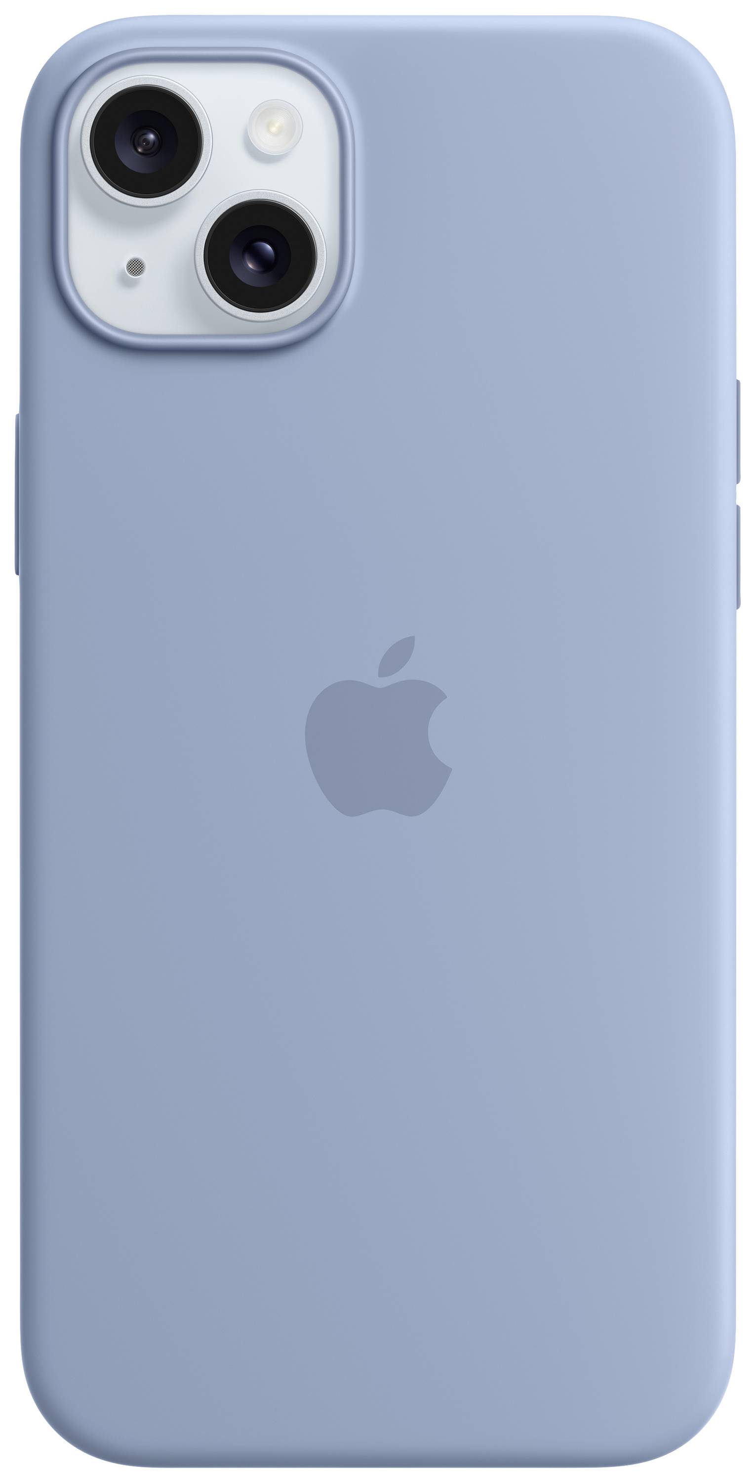 Apple Silicon Case MagSafe Backcover per cellulare Apple iPhone 15 Plus Blu invernale Carica induttiva, Anti urti MT193Z-0