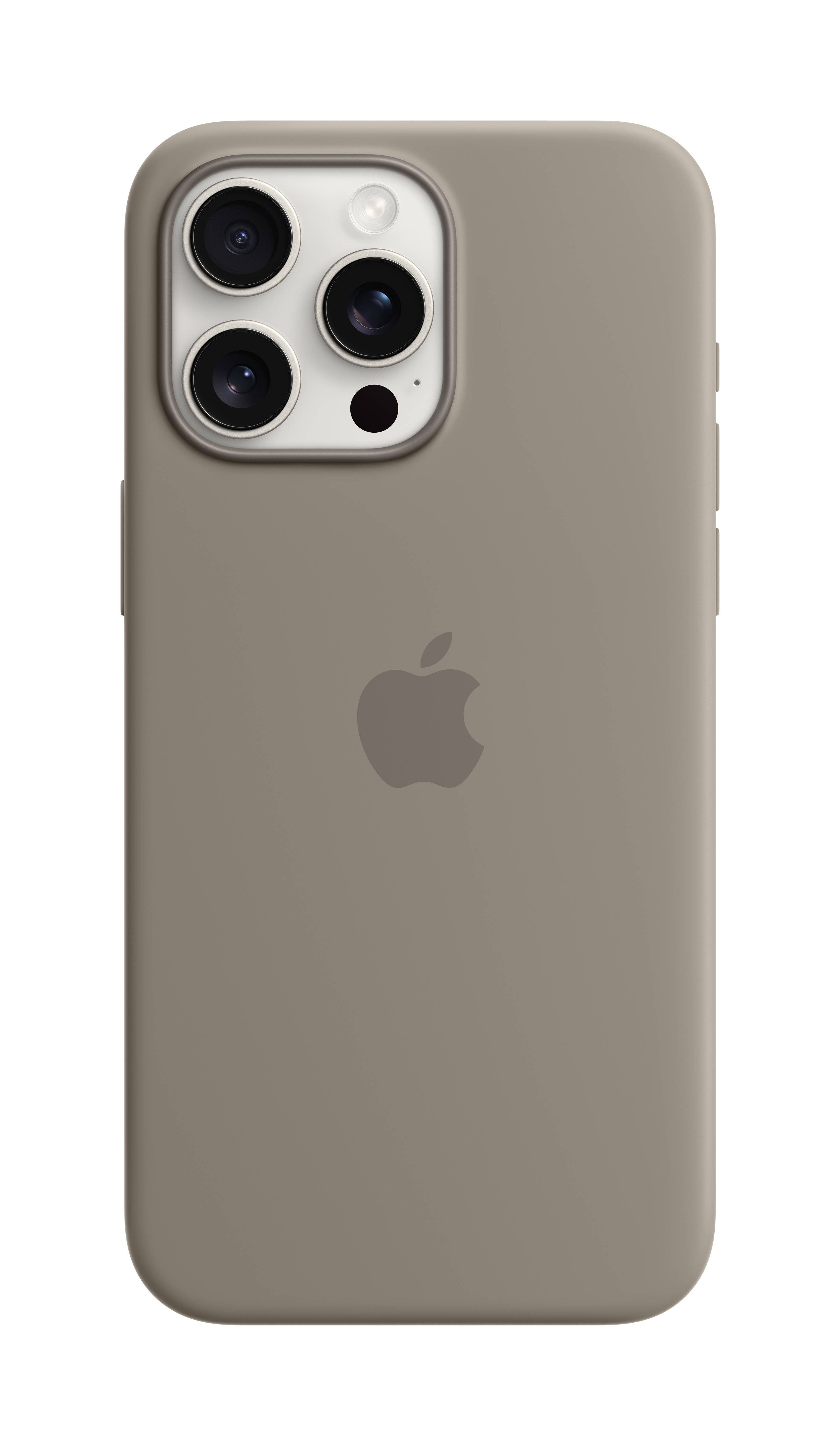 Apple Silicon Case MagSafe Backcover per cellulare Apple iPhone 15 Pro Max Marrone chiaro Carica induttiva, Anti urti MT-0